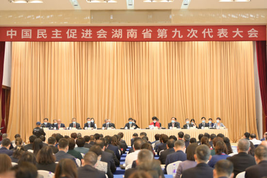 5月21日至22日，中��民主促�M��湖南省第九次代表大��在�L沙召�_。 �霸