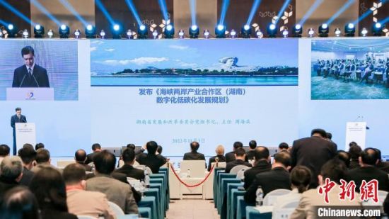 湖南省发改委发布《海峡两岸产业合作区(湖南)数字化低碳化发展规划》。　付敬懿 摄